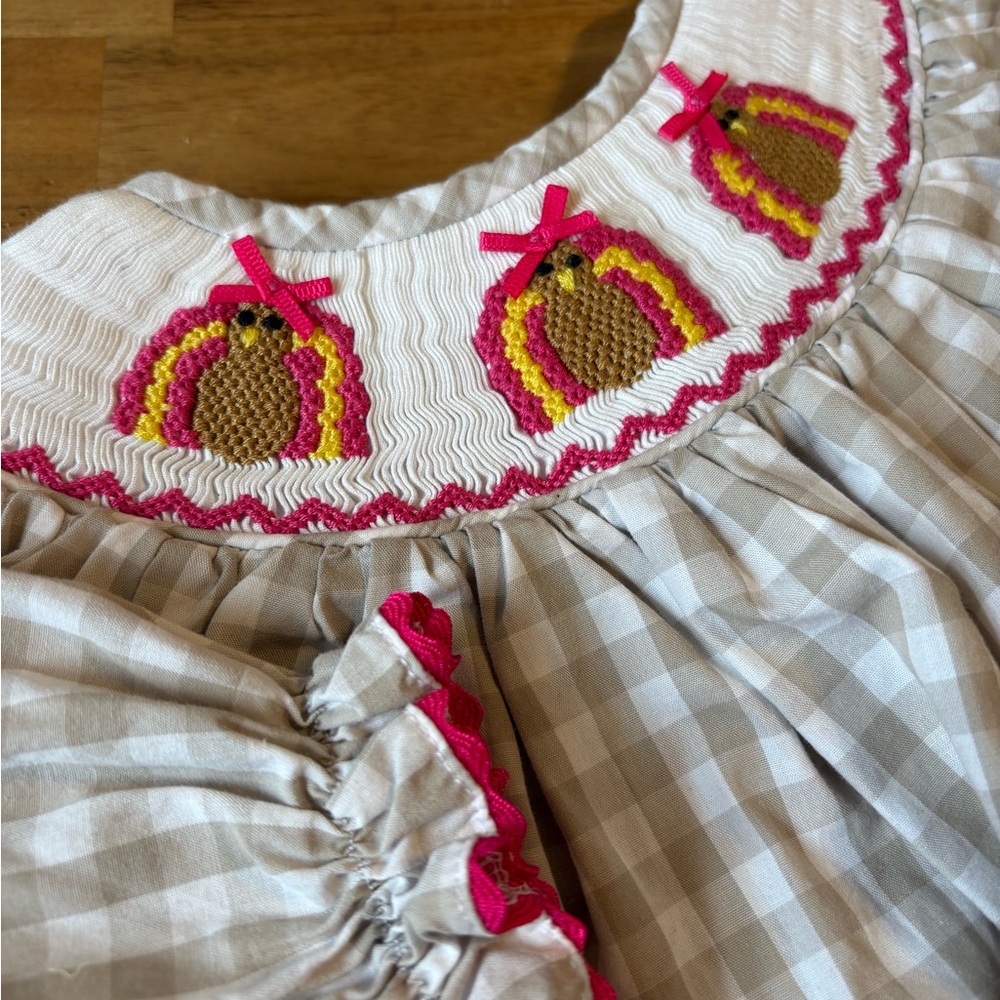 Little Bear Smocks • Turkeys • Match Set